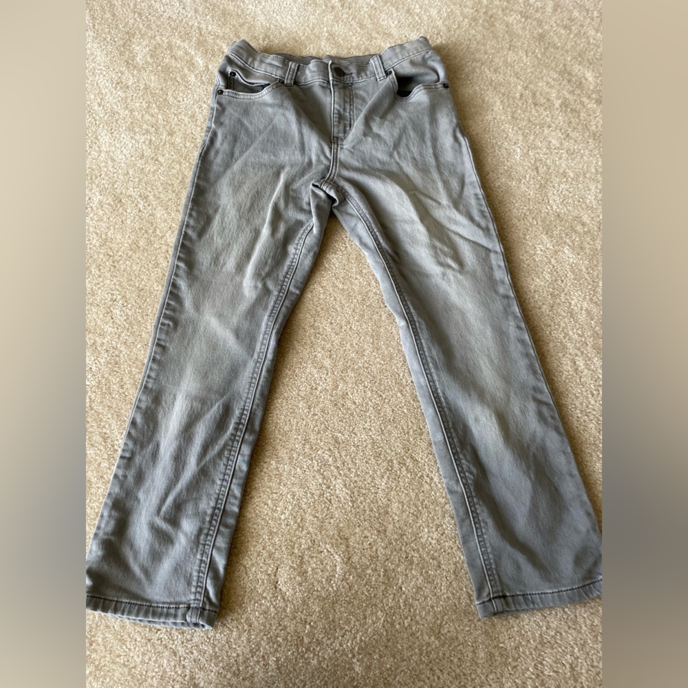 Wonder Nation Boys Slim Husky Jeans. Boys size 10 gray. Very soft.‎ - Picture 3 of 10